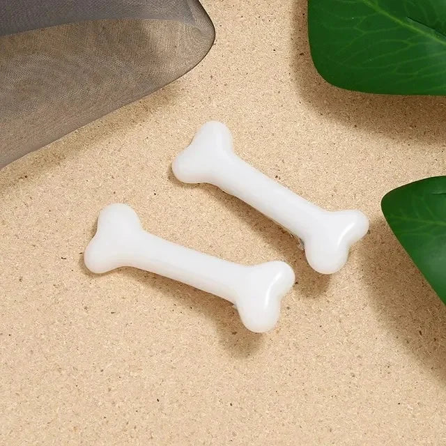 4Pcs Bone Hairpins Fashion Lovely Women Gril Headwear Barrettes Vivid Dog Bone Hair Clips Side Hair Pin Hair Accessories