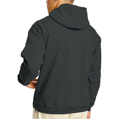Oversized Casual Hoodie – Unisex Solid Color Sweatshirt for Men & Women