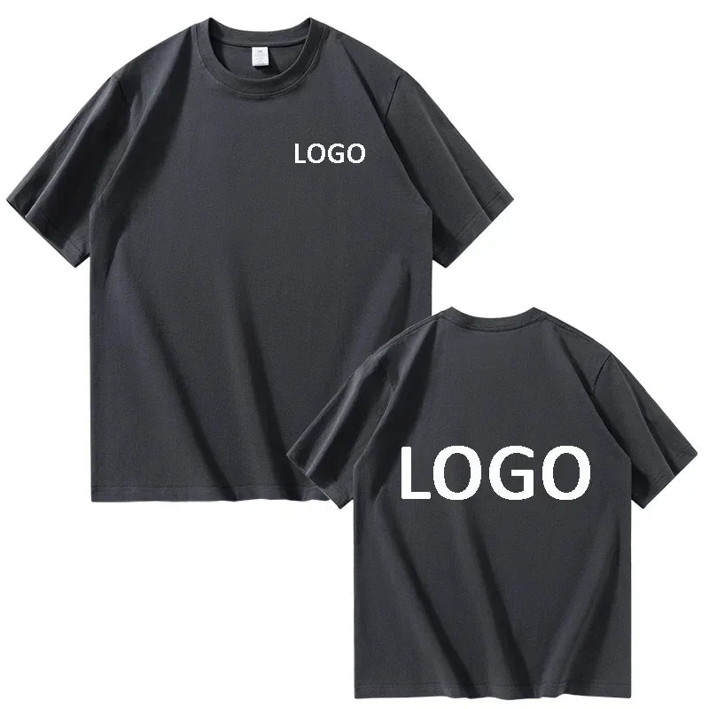 Custom Cotton Printed T-Shirt Unisex Short Sleeve O Neck Streetwear Top