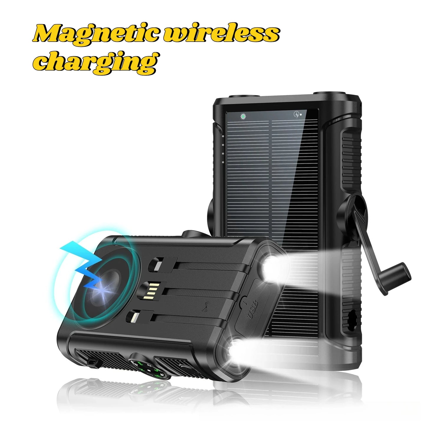 2025 NEW Solar Power Bank 20000mAh 22.5W Magnetic Wireless Powerbank