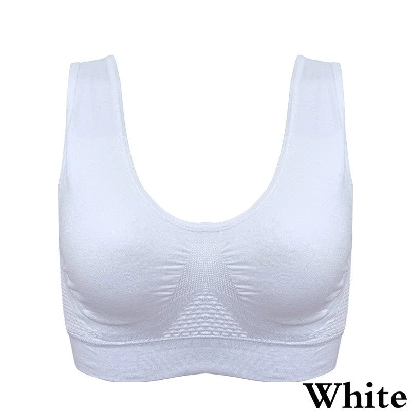 Women’s Sports Bra – Breathable Padded Fitness & Yoga Top