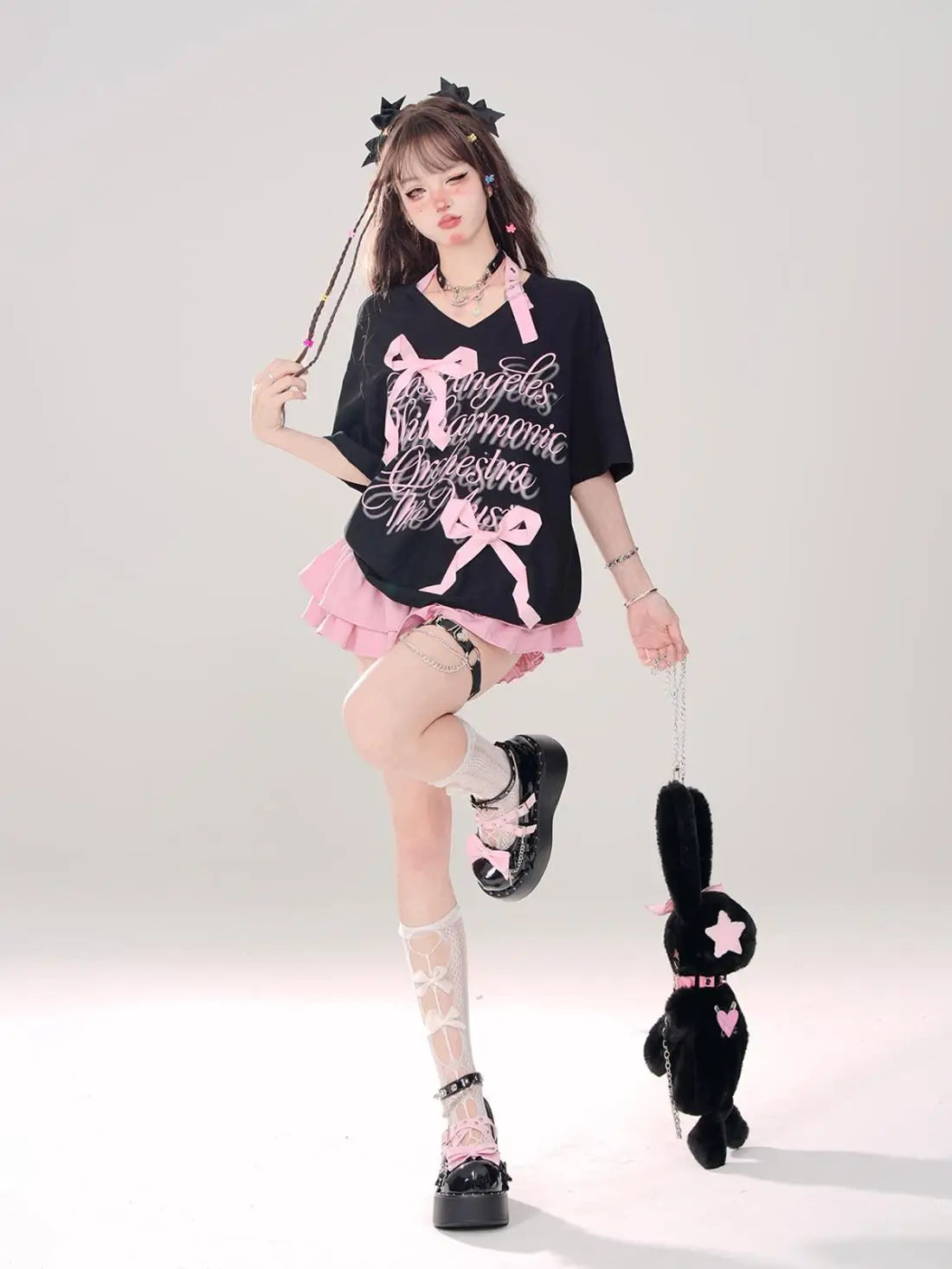Women’s High Waist Ruffle A Line Skirt Korean Fashion Summer Streetwear Y2K Style