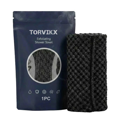 Exfoliating Shower Towel Exfoliating Skin Bath Towel,Premium Scrub Wash Cloth for Body Face Exfoliating Washcloth for Men Woman