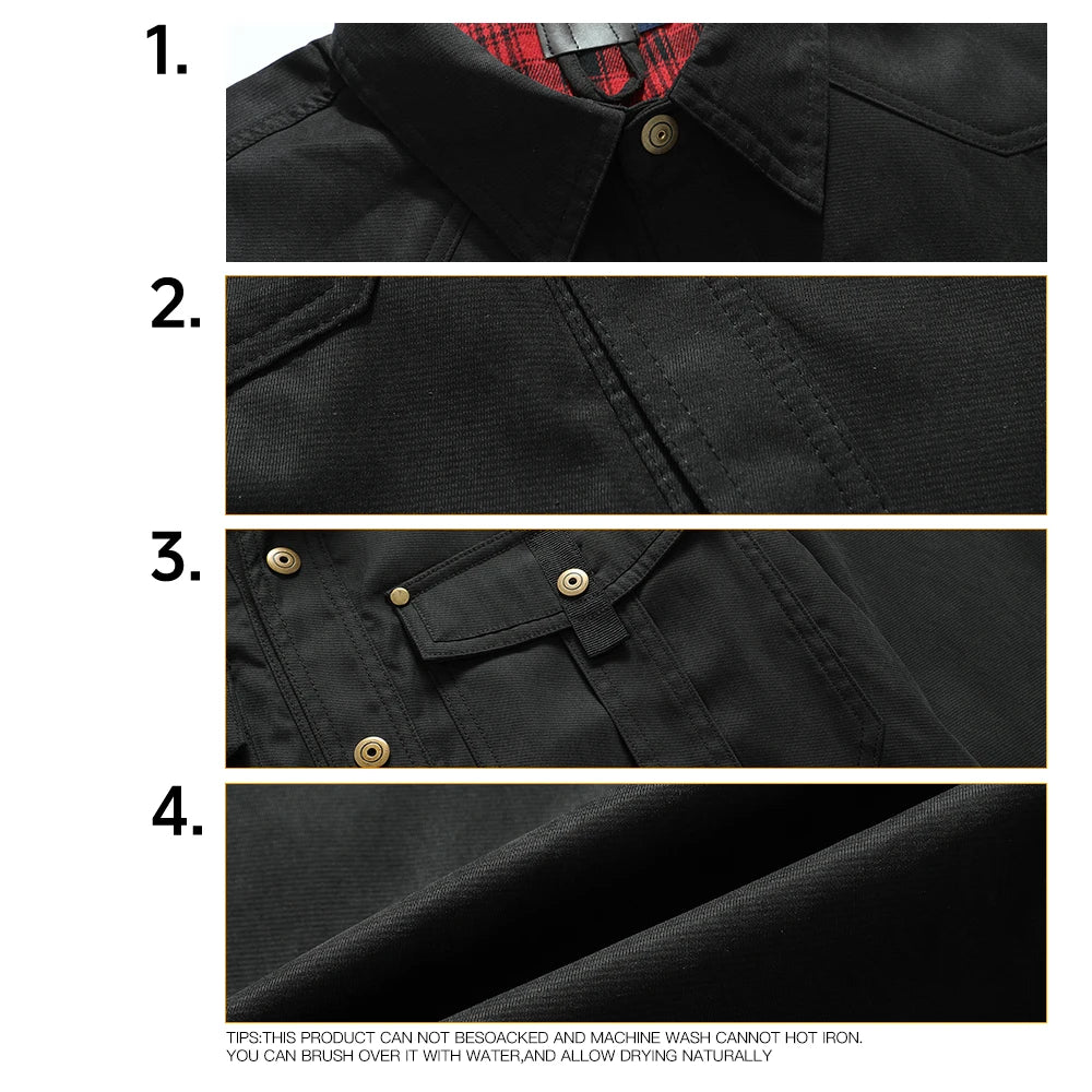 Men’s Flannel Lined Shacket – Casual Snap Button Shirt Jacket (Spring)