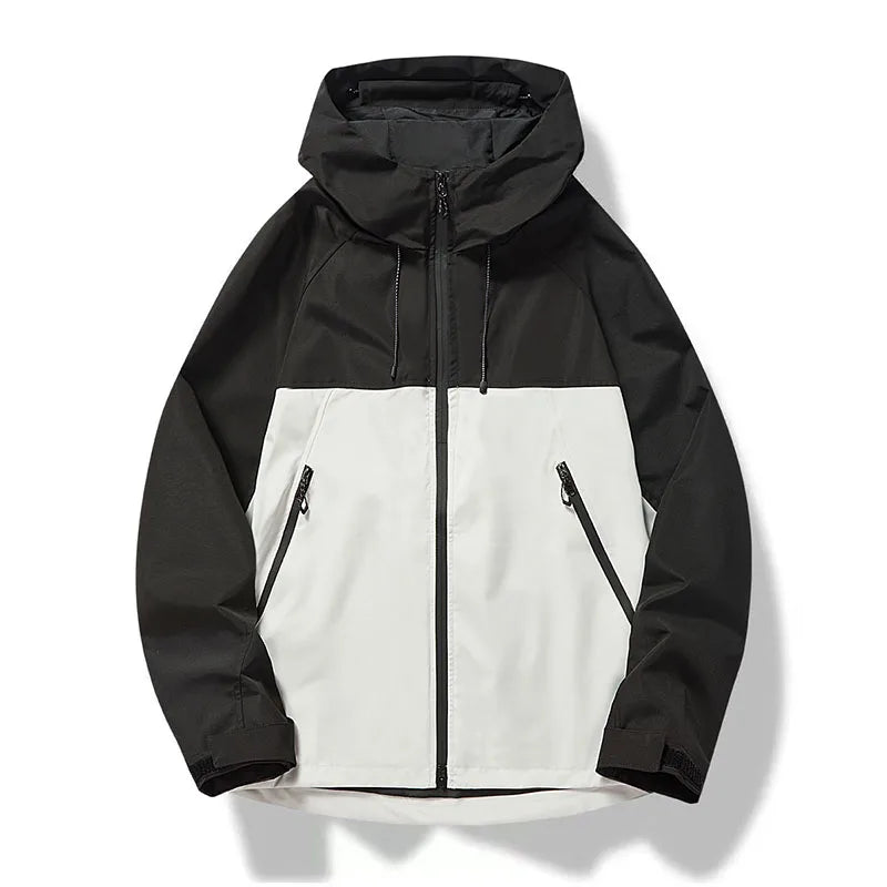 Men’s Waterproof Hooded Jacket – Outdoor Hiking Sportswear Coat
