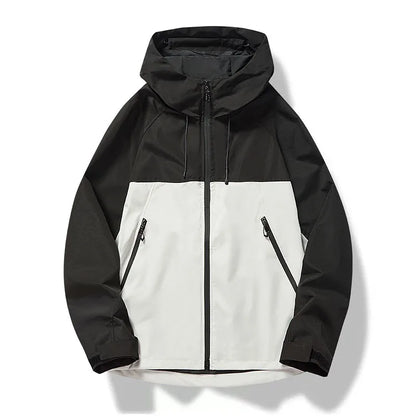 Men’s Waterproof Hooded Jacket – Outdoor Hiking Sportswear Coat