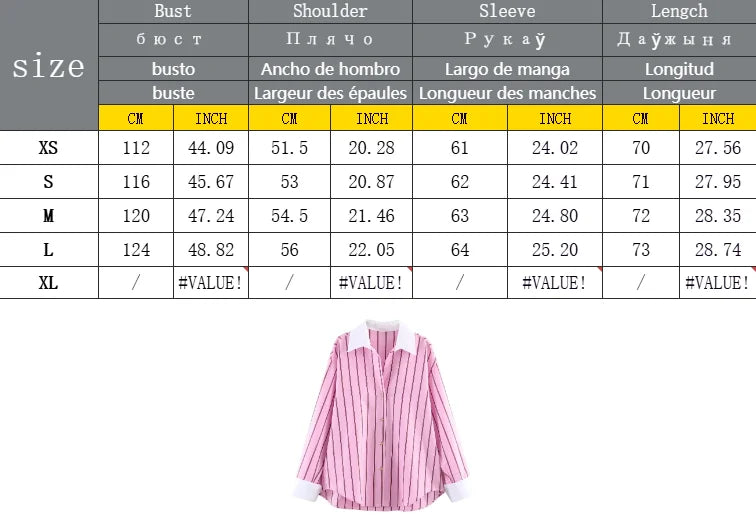Women’s Color Block Blouse – Elegant Single-Breasted Fashion Top