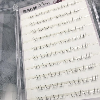 4-6mm No Glue False Eyelashes New Korean Style Lower Lashes Natural Fake Eyelashes for Women Daily Wear Cosplay DIY Makeup