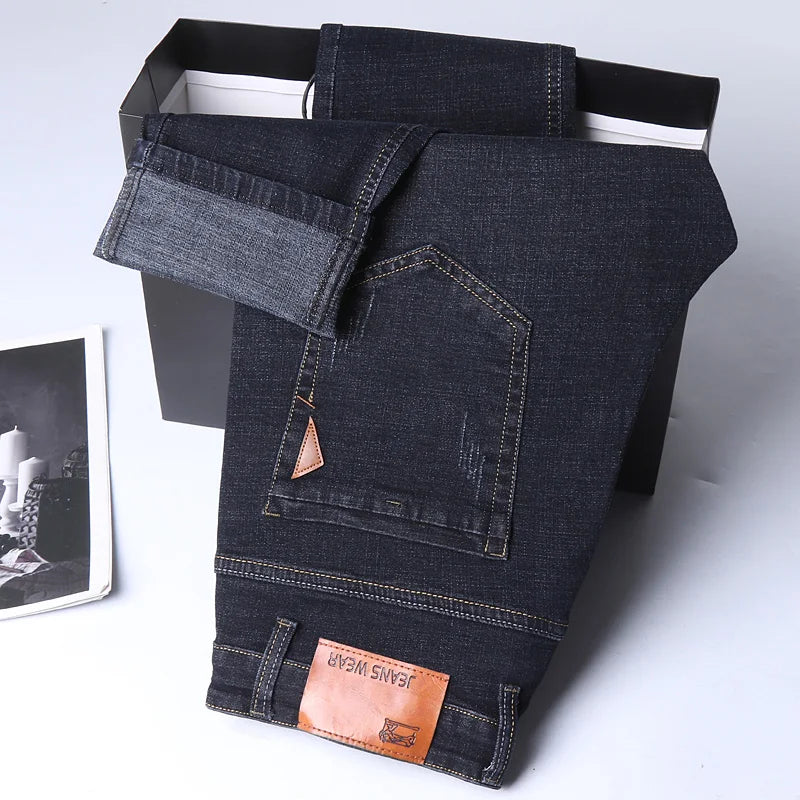 Men’s Stretch Slim Fit Jeans – Comfortable Business Casual Denim Pants