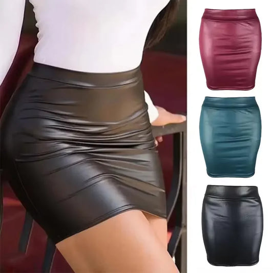Women’s High Waist Bodycon Mini Skirt Slim Fit Vintage Clubwear and Office Wear