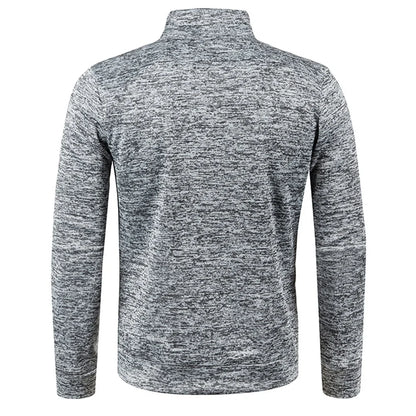 Men’s Zipper Jacket Hoodie – Solid Color Long Sleeve Streetwear Sweatshirt