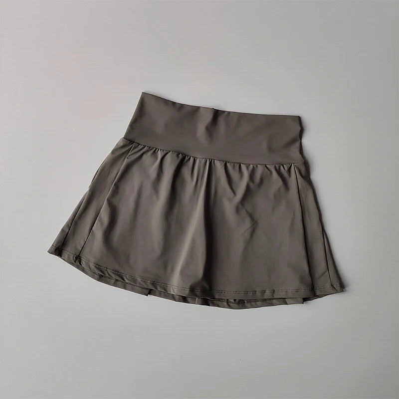 Women’s High Waist Sports Skirt Quick Dry Fitness Yoga Running Tennis Golf Wear