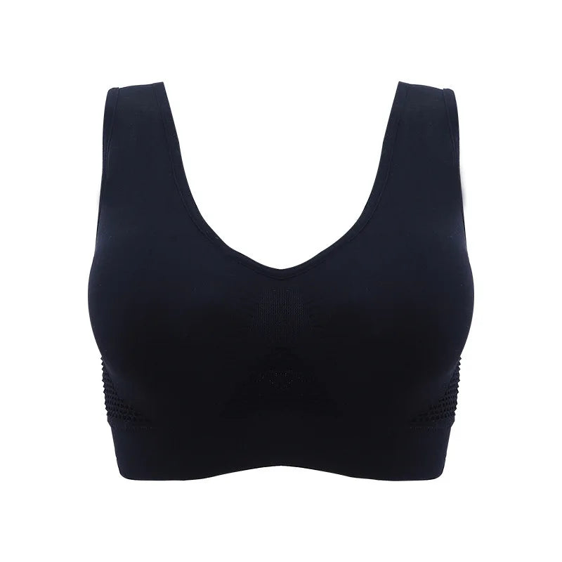 Women’s Sports Bra – Breathable Padded Fitness & Yoga Top