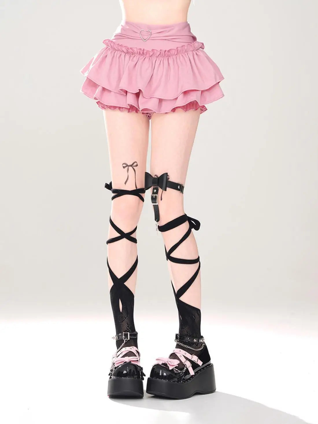 Women’s High Waist Ruffle A Line Skirt Korean Fashion Summer Streetwear Y2K Style
