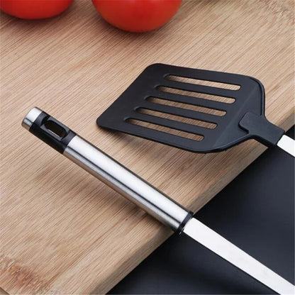 Stainless Steel Turners Kitchen Tools  Nylon Handle  Spatula  Fried Shovel Egg Fish Frying Pan