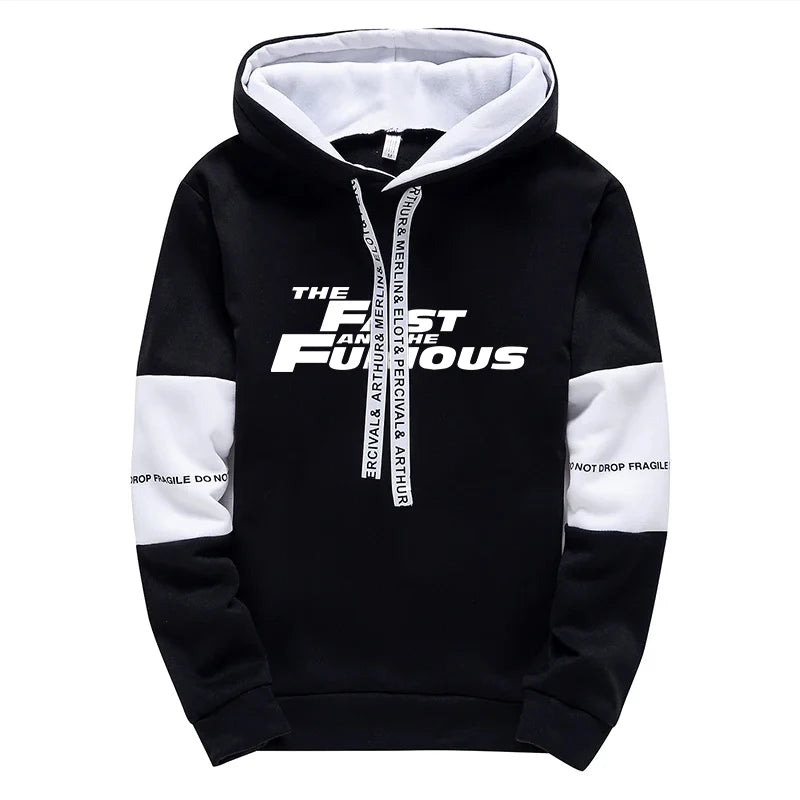Men’s Hooded Sweatshirt – Casual Long Sleeve Sportswear for Autumn & Winter