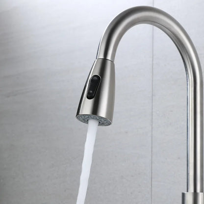 Kitchen Basin Has 2 Functions Replace The Pull-out Hot and Cold Water Faucet and The Shower Pull-out Faucet Replaces  Sprinkler
