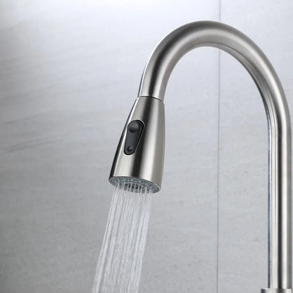 Kitchen Basin Has 2 Functions Replace The Pull-out Hot and Cold Water Faucet and The Shower Pull-out Faucet Replaces  Sprinkler