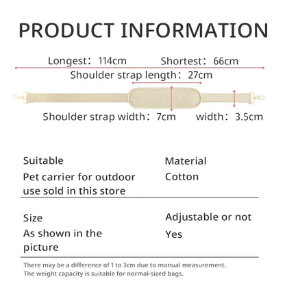Pet bag accessories  Anticlinal belt  Pet bag articles for going out