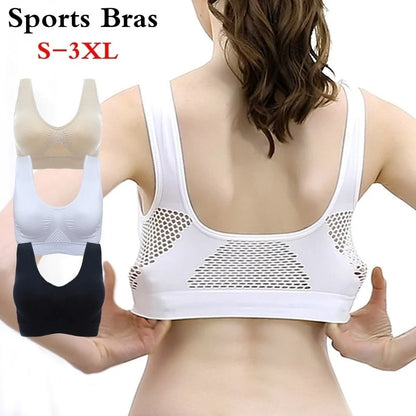 Women’s Sports Bra – Breathable Padded Fitness & Yoga Top