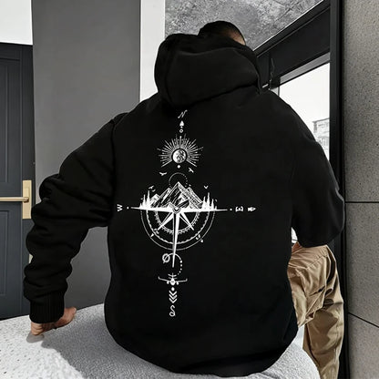 Men’s Long Sleeve Hoodie – Casual Sports Sweatshirt for Spring & Autumn
