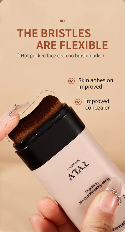 Foundation make-up concealer is light and thin to hold makeup, cover facial defects, and create a clear makeup effect