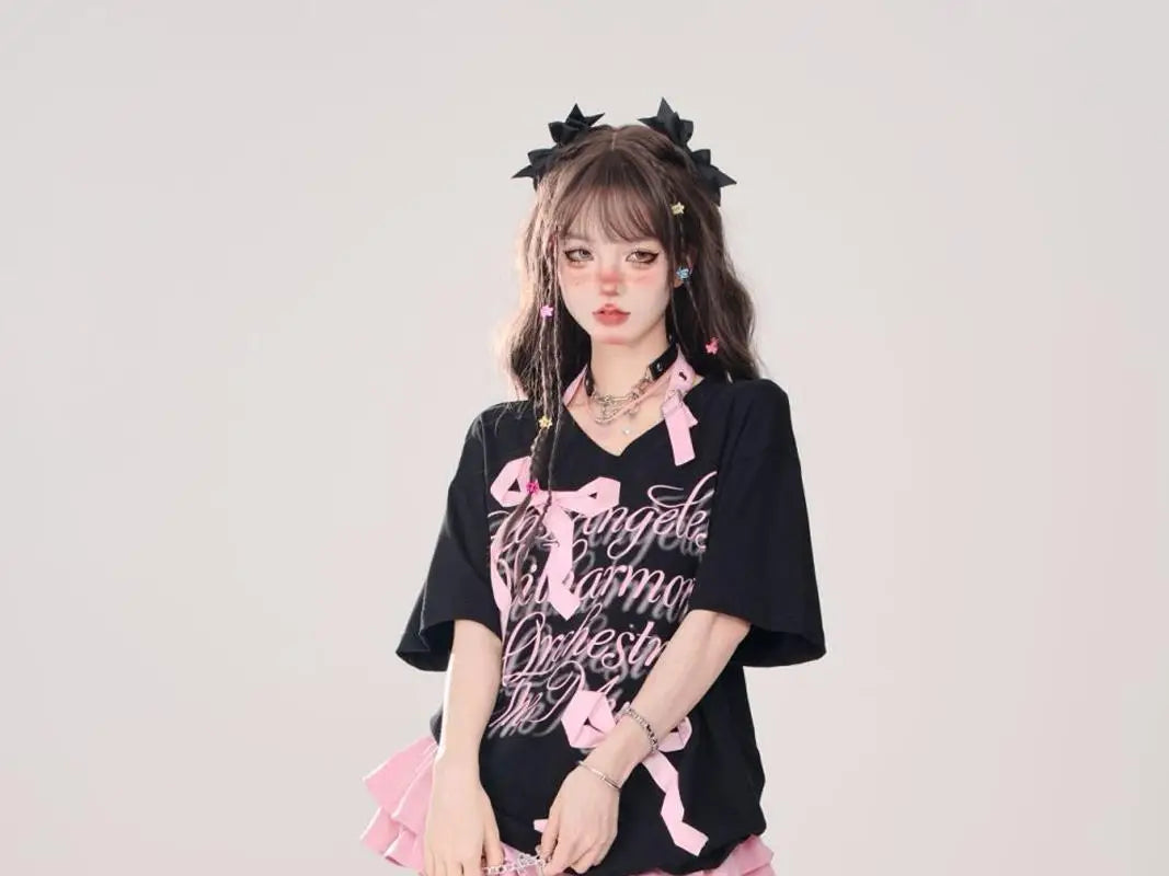 Women’s High Waist Ruffle A Line Skirt Korean Fashion Summer Streetwear Y2K Style