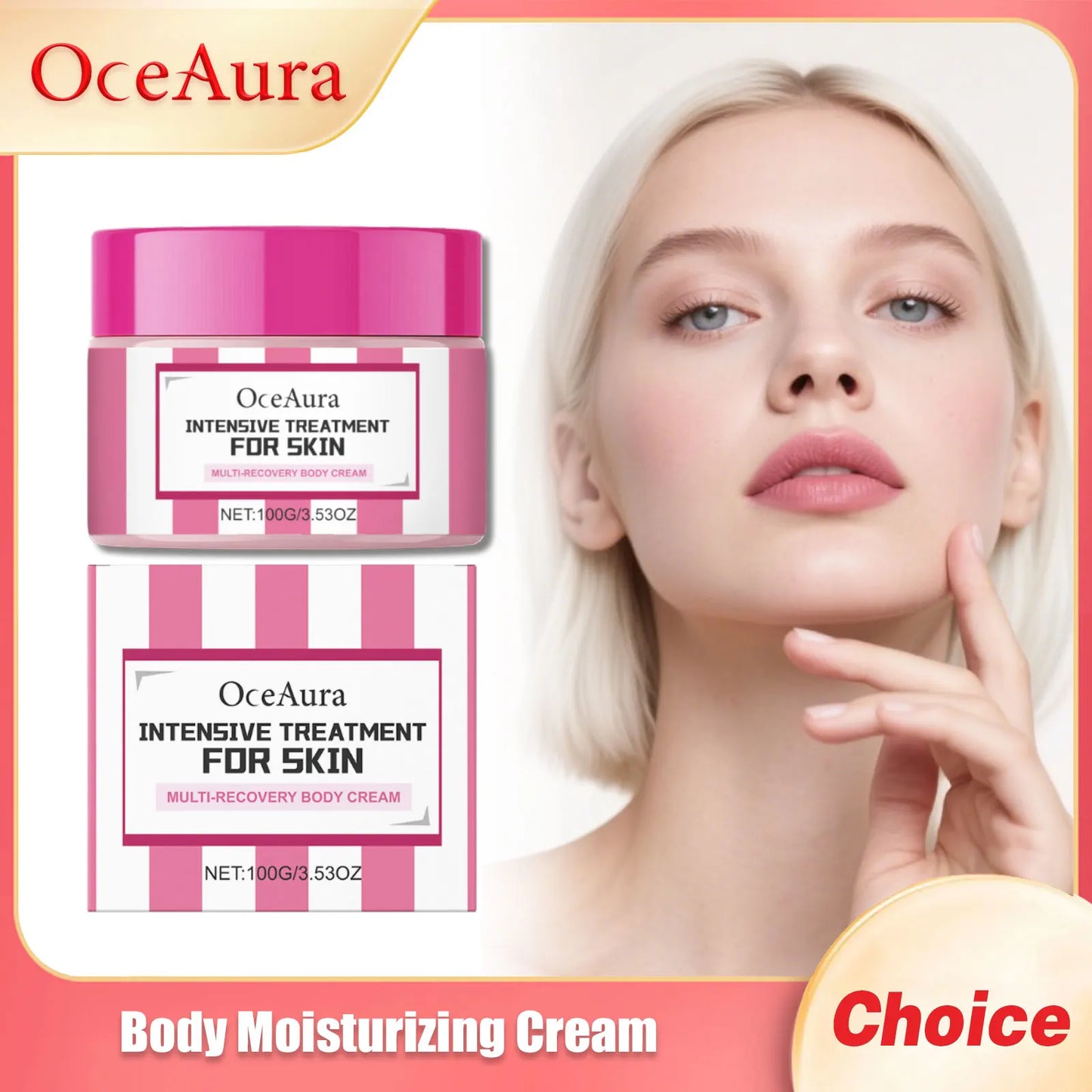 OCEAURA Body Moisturize Cream Repair Damage Firm Skin Lasting Fragrance Non-greasy