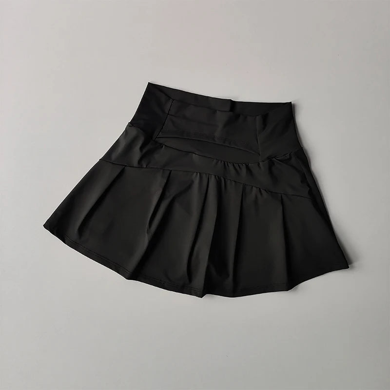 Women’s High Waist Sports Skirt Quick Dry Fitness Yoga Running Tennis Golf Wear