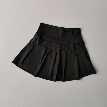Women’s High Waist Sports Skirt Quick Dry Fitness Yoga Running Tennis Golf Wear
