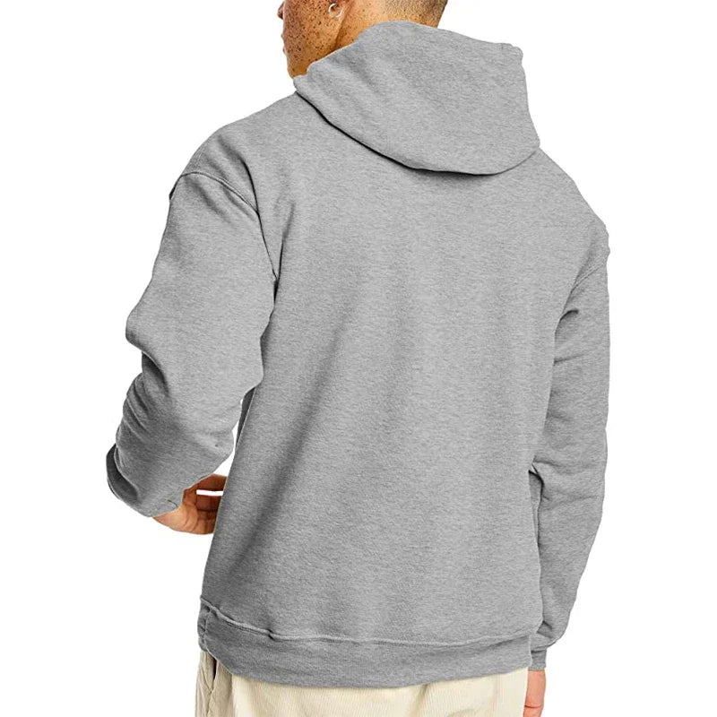Oversized Casual Hoodie – Unisex Solid Color Sweatshirt for Men & Women