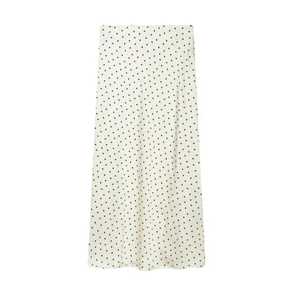 Women’s High Waist Satin Midi Skirt Elegant Office and Summer Wear