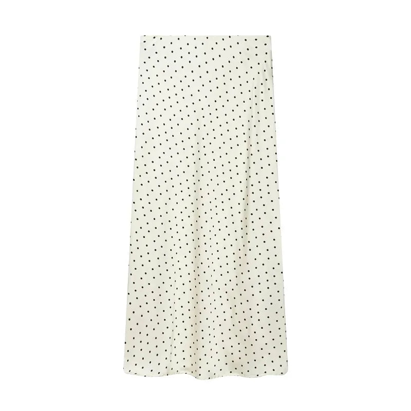 Women’s High Waist Satin Midi Skirt Elegant Office and Summer Wear