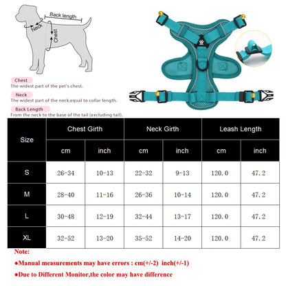 Harness and Leash Set Pet Accessories Dog Harness For Small Dog French Bulldog Pug Pitbull Puppy Pec
