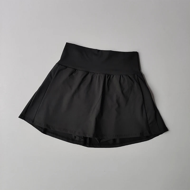 Women’s High Waist Sports Skirt Quick Dry Fitness Yoga Running Tennis Golf Wear