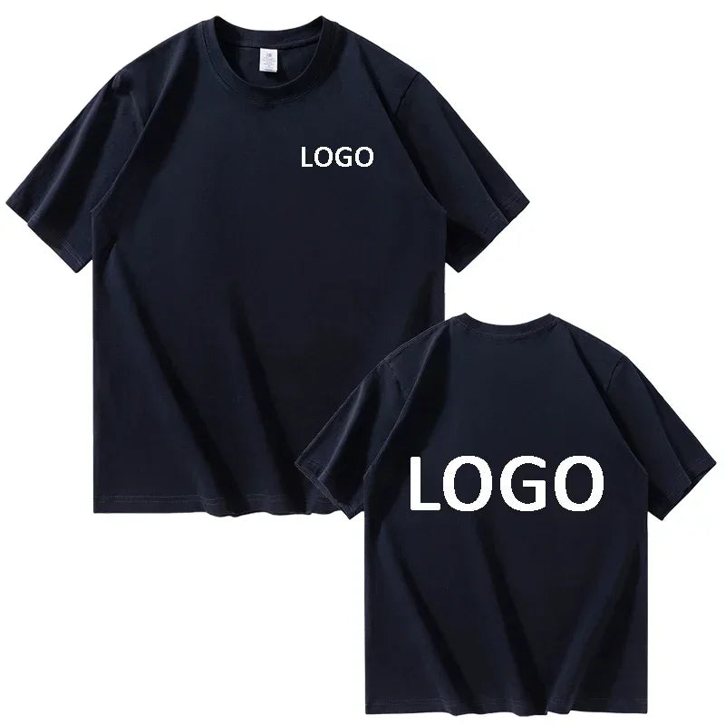 Custom Cotton Printed T-Shirt Unisex Short Sleeve O Neck Streetwear Top