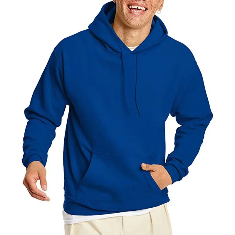Oversized Casual Hoodie – Unisex Solid Color Sweatshirt for Men & Women