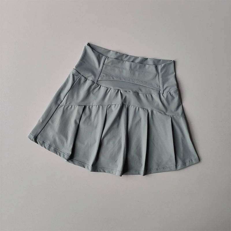 Women’s High Waist Sports Skirt Quick Dry Fitness Yoga Running Tennis Golf Wear