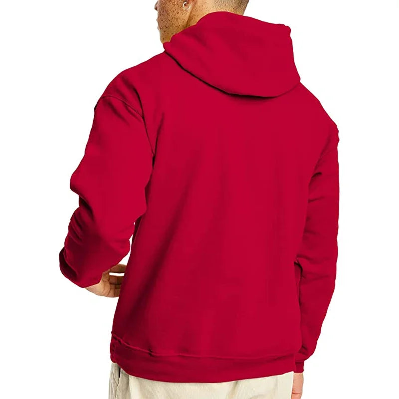Oversized Casual Hoodie – Unisex Solid Color Sweatshirt for Men & Women