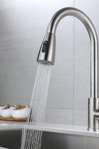 Kitchen Basin Has 2 Functions Replace The Pull-out Hot and Cold Water Faucet and The Shower Pull-out Faucet Replaces  Sprinkler