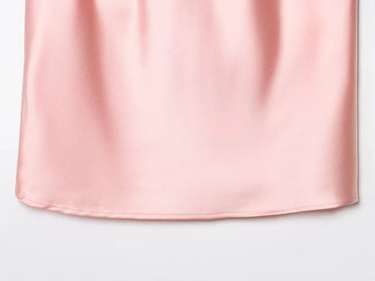 MUJER 2026 Halter Tops for Women Black Satin Backless Top Female Pink Summer Beach Top Woman off Shoulder Camisole Top Women