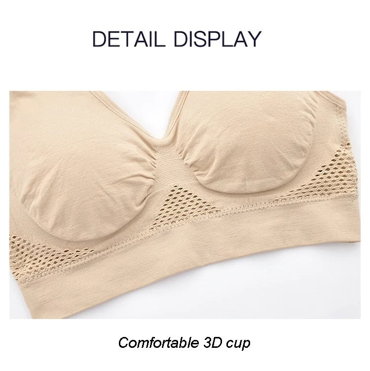 Women’s Sports Bra – Breathable Padded Fitness & Yoga Top