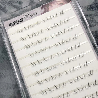 4-6mm No Glue False Eyelashes New Korean Style Lower Lashes Natural Fake Eyelashes for Women Daily Wear Cosplay DIY Makeup