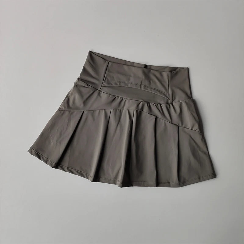 Women’s High Waist Sports Skirt Quick Dry Fitness Yoga Running Tennis Golf Wear