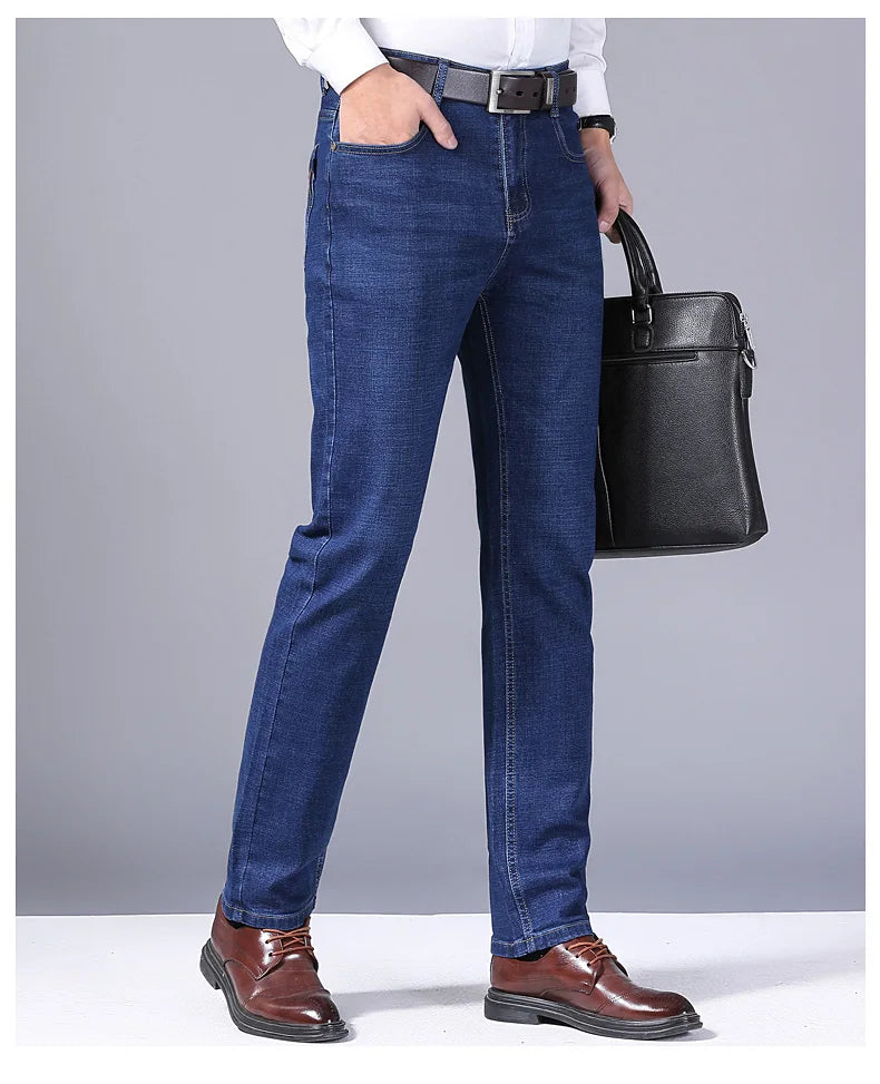 Men’s Stretch Slim Fit Jeans – Comfortable Business Casual Denim Pants