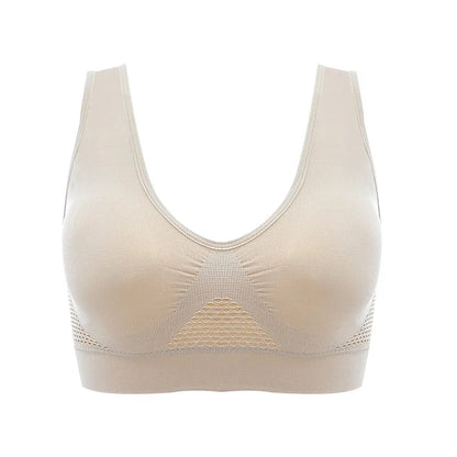 Women’s Sports Bra – Breathable Padded Fitness & Yoga Top