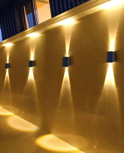 LED Solar Lights Outdoor Solar Powered Wall Lamp Waterproof Outdoor Garden Decorations