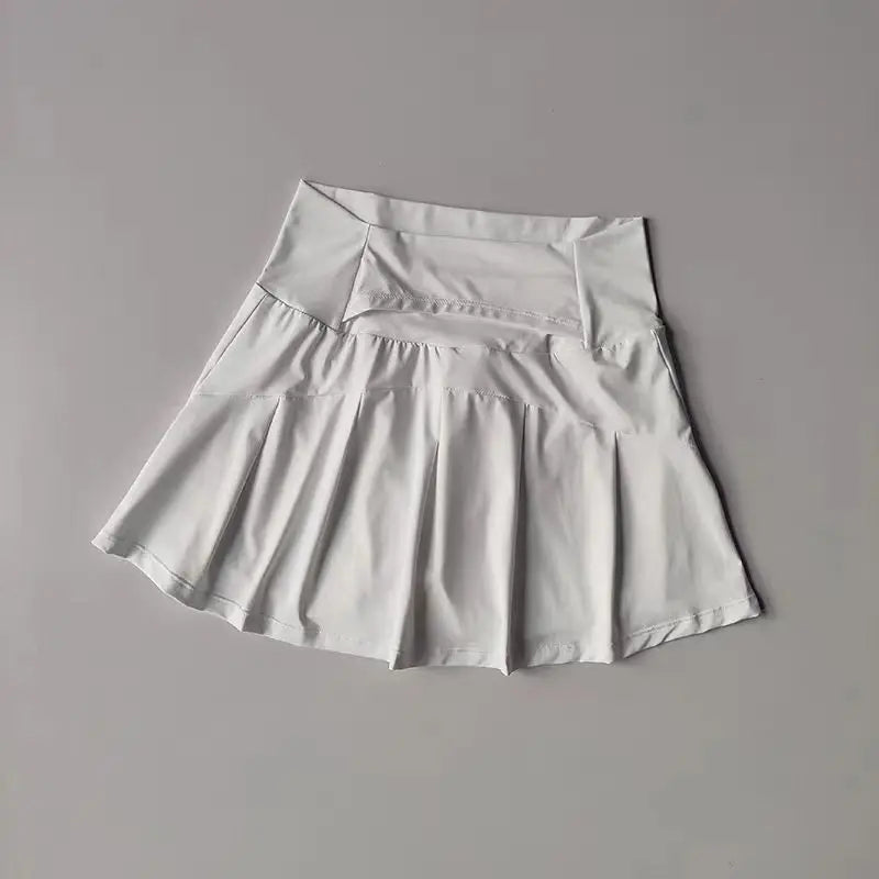 Women’s High Waist Sports Skirt Quick Dry Fitness Yoga Running Tennis Golf Wear