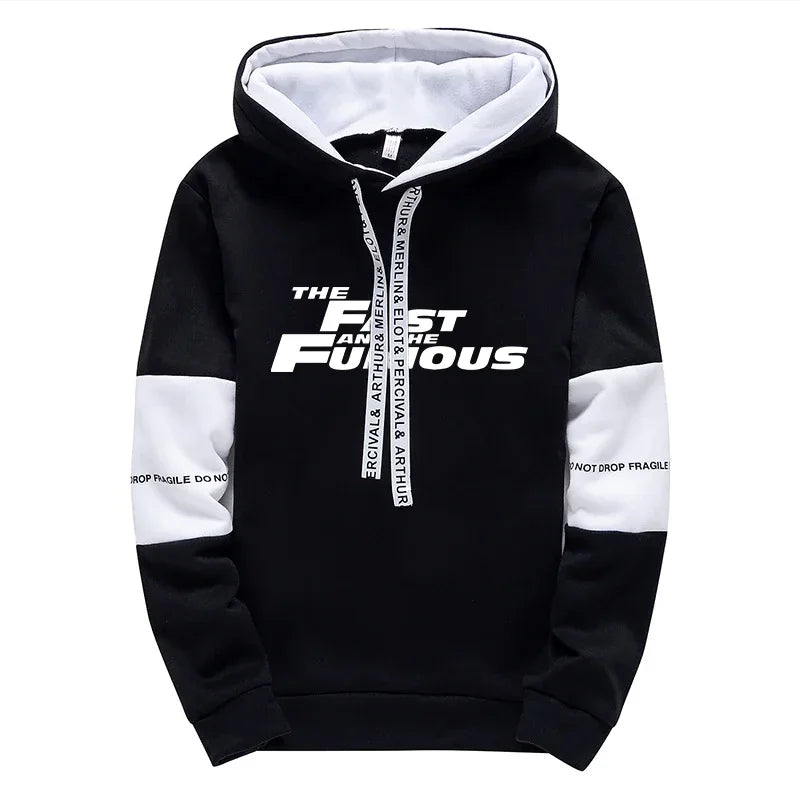 Men’s Hooded Sweatshirt – Casual Long Sleeve Sportswear for Autumn & Winter