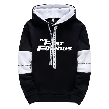 Men’s Hooded Sweatshirt – Casual Long Sleeve Sportswear for Autumn & Winter